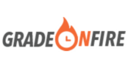 Small grade on fire logo